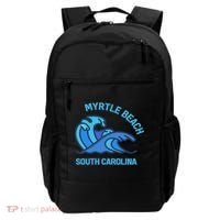 Myrtle Beach South Carolina Pocket Wave Souvenir Backpack thumb 0