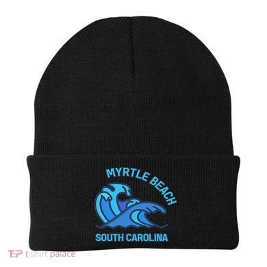 Myrtle Beach South Carolina Pocket Wave Souvenir Beanie
