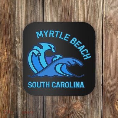 Myrtle Beach South Carolina Pocket Wave Souvenir Coaster