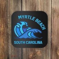 Myrtle Beach South Carolina Pocket Wave Souvenir Coaster thumb 0