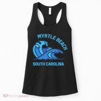 Myrtle Beach South Carolina Pocket Wave Souvenir Women's Tank Top thumb 0