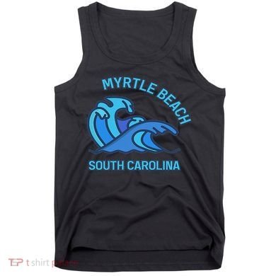 Myrtle Beach South Carolina Pocket Wave Souvenir Tank Top
