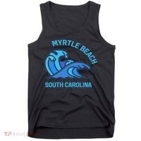 Myrtle Beach South Carolina Pocket Wave Souvenir Tank Top thumb 0