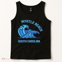 Myrtle Beach South Carolina Pocket Wave Souvenir Tank Top thumb 2