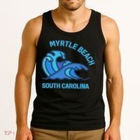 Myrtle Beach South Carolina Pocket Wave Souvenir Tank Top thumb 3