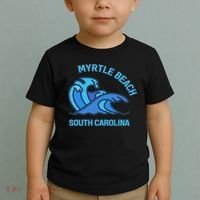 Myrtle Beach South Carolina Pocket Wave Souvenir Toddler T-Shirt thumb 2