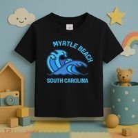 Myrtle Beach South Carolina Pocket Wave Souvenir Toddler T-Shirt thumb 3