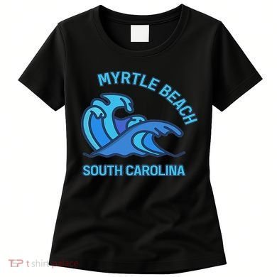 Myrtle Beach South Carolina Pocket Wave Souvenir Women's T-Shirt