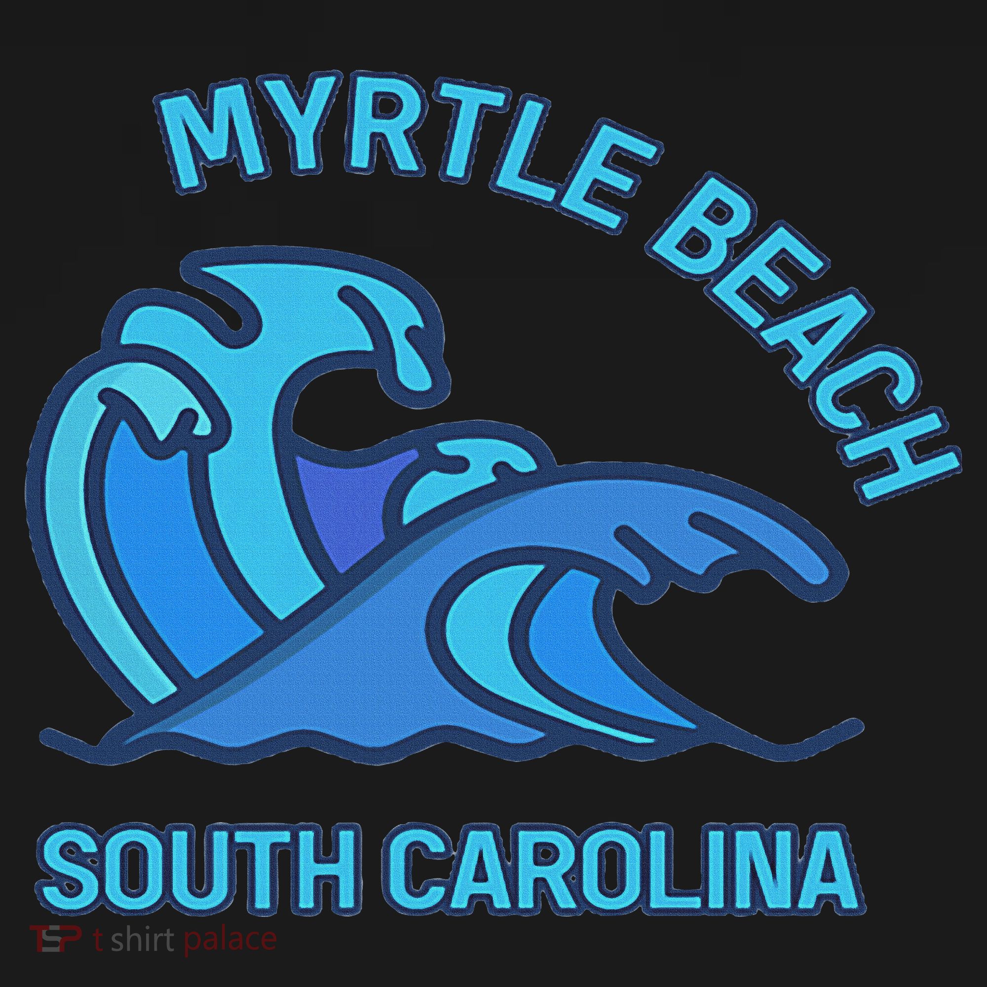 Myrtle Beach South Carolina Pocket Wave Souvenir Kids Sweatshirt
