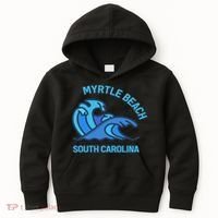 Myrtle Beach South Carolina Pocket Wave Souvenir Kids Hoodie thumb 0