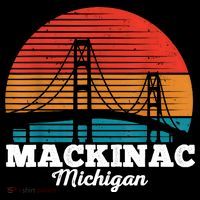 Mackinac Bridge Souvenir Mackinaw Island Retro Michigan Coffee Mug thumb 5