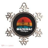 Mackinac Bridge Souvenir Mackinaw Island Retro Michigan Ornament thumb 0