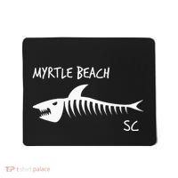 Myrtle Beach SC South Carolina Shark Skeleton White Print Mousepad thumb 0