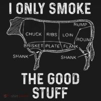 Mens BBQ Smoker For Men I Only Smoke The Good Stuff Women's Tank Top thumb 5