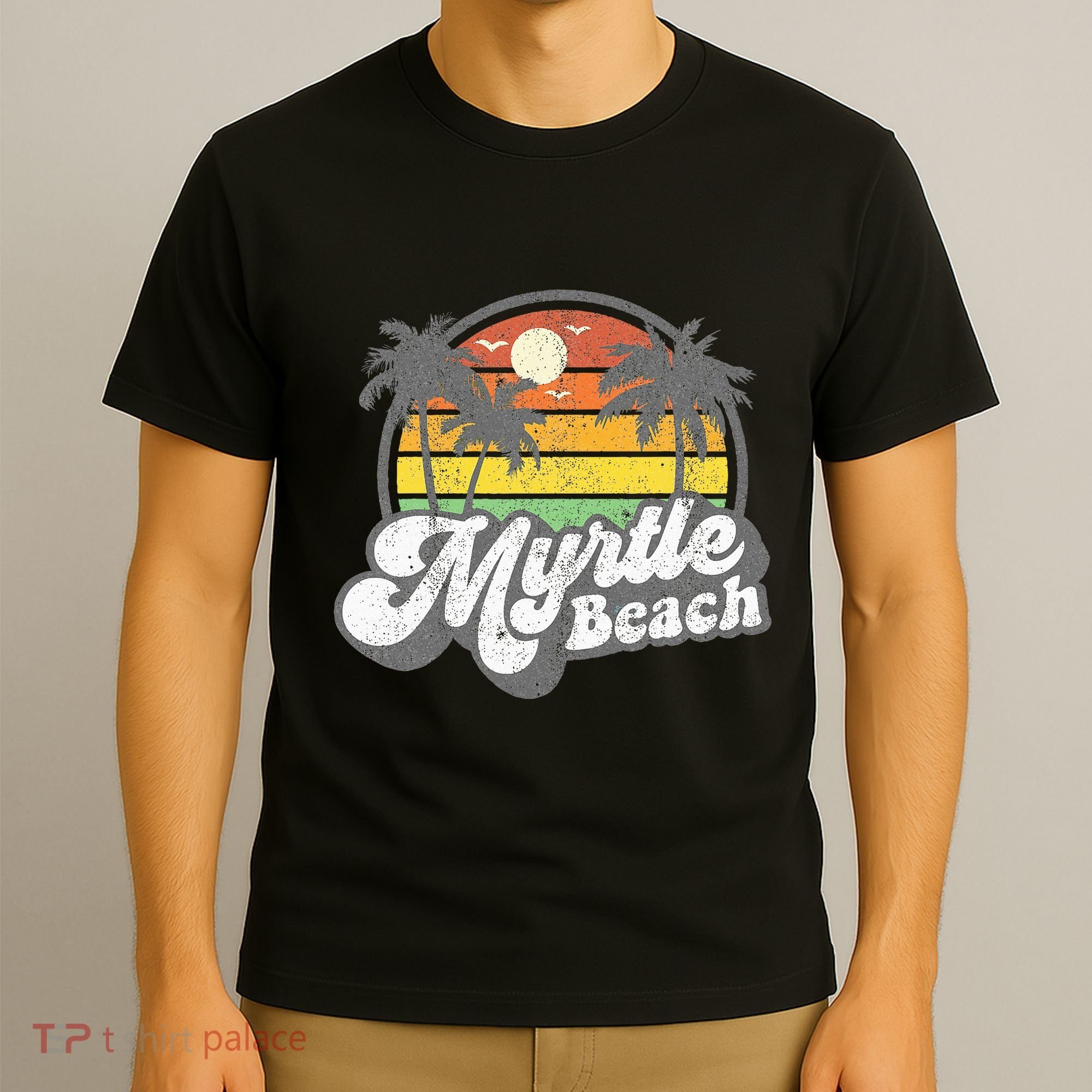 Myrtle Beach South Carolina Retro 70s Vintage Vacation T-Shirt