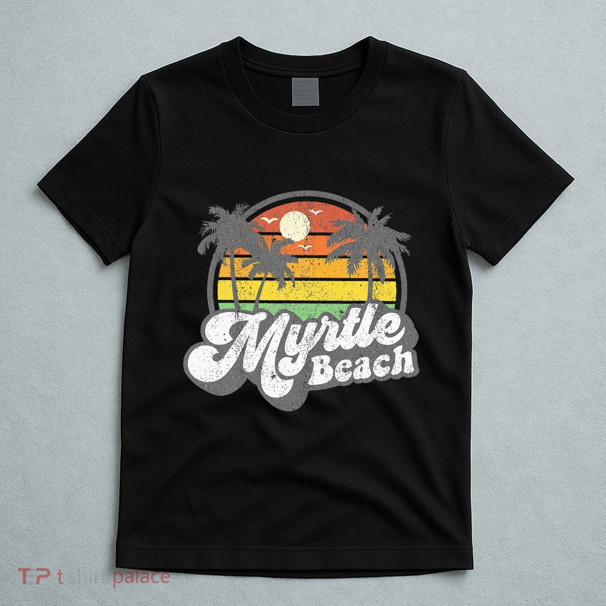 Myrtle Beach South Carolina Retro 70s Vintage Vacation T-Shirt