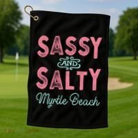 Myrtle Beach Sc Gift Golf Towel thumb 1