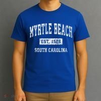 Myrtle Beach South Carolina Sc Vintage Established Sports Gift T-Shirt thumb 3