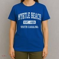 Myrtle Beach South Carolina Sc Vintage Established Sports Gift T-Shirt thumb 4