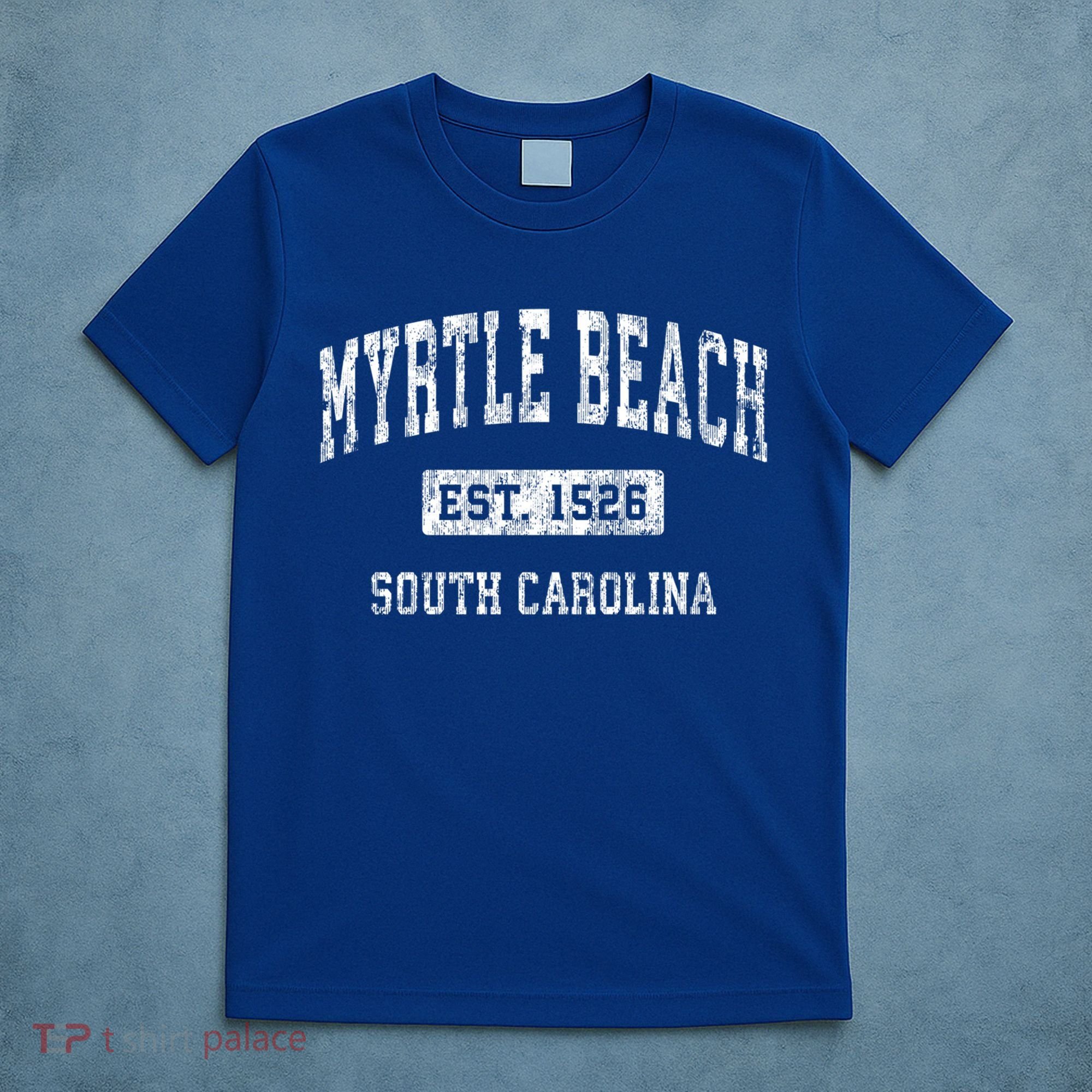 Myrtle Beach South Carolina Sc Vintage Established Sports Gift T-Shirt