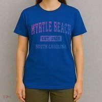 Myrtle Beach South Carolina Sc Vintage Established Sports Gift T-Shirt thumb 4