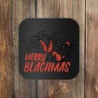 Merry Beachmas Santa Claus Vacation Coaster thumb 0