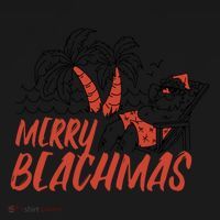 Merry Beachmas Santa Claus Vacation Toddler Hoodie thumb 2