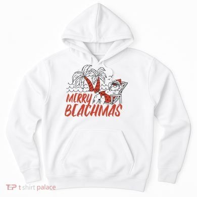 Merry Beachmas Santa Claus Vacation Hoodie