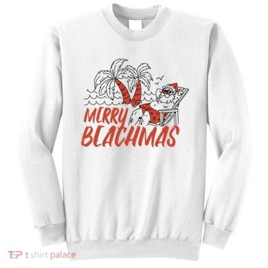 Merry Beachmas Santa Claus Vacation Sweatshirt