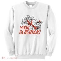 Merry Beachmas Santa Claus Vacation Sweatshirt thumb 0