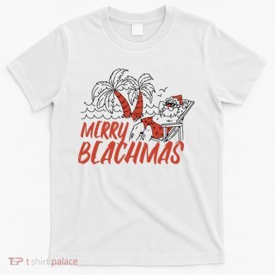 Merry Beachmas Santa Claus Vacation T-Shirt