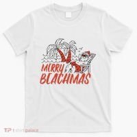 Merry Beachmas Santa Claus Vacation T-Shirt thumb 0