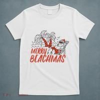 Merry Beachmas Santa Claus Vacation T-Shirt thumb 5