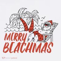 Merry Beachmas Santa Claus Vacation T-Shirt thumb 7