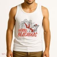 Merry Beachmas Santa Claus Vacation Tank Top thumb 3