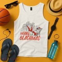 Merry Beachmas Santa Claus Vacation Tank Top thumb 4