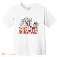 Merry Beachmas Santa Claus Vacation Toddler T-Shirt thumb 0
