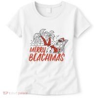 Merry Beachmas Santa Claus Vacation Women's T-Shirt thumb 0