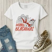 Merry Beachmas Santa Claus Vacation Women's T-Shirt thumb 3