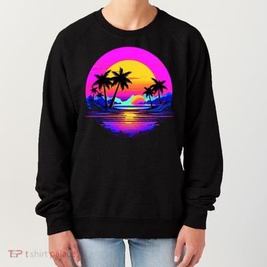 Miami Beach Sun Set Vibrant Women's Sweatshirt