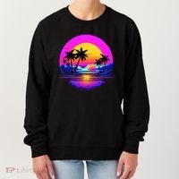 Miami Beach Sun Set Vibrant Women's Sweatshirt thumb 0