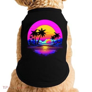 Miami Beach Sun Set Vibrant Doggie Tank