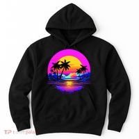 Miami Beach Sun Set Vibrant Hoodie thumb 0