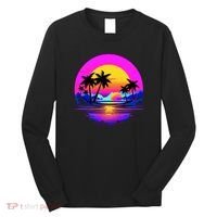 Miami Beach Sun Set Vibrant Long Sleeve Shirt thumb 0