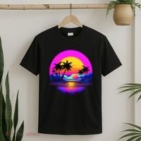 Miami Beach Sun Set Vibrant T-Shirt thumb 2