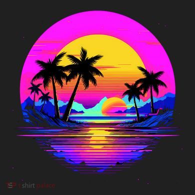 Miami Beach Sun Set Vibrant Adult Drive Performance Visor