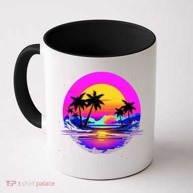 Miami Beach Sun Set Vibrant Coffee Mug