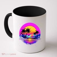 Miami Beach Sun Set Vibrant Coffee Mug thumb 0