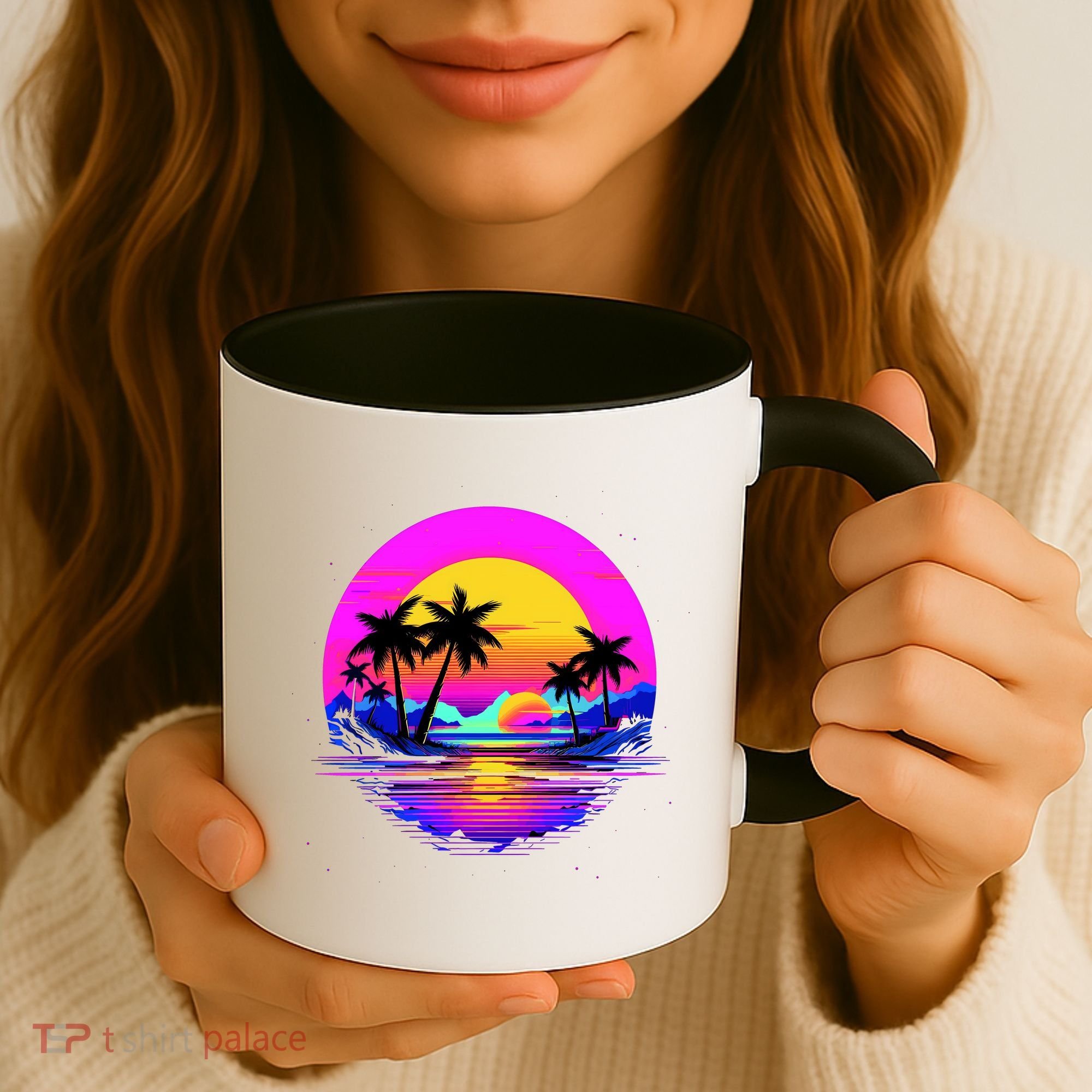 Miami Beach Sun Set Vibrant Coffee Mug