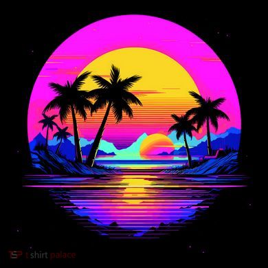 Miami Beach Sun Set Vibrant 16oz Travel Tumbler